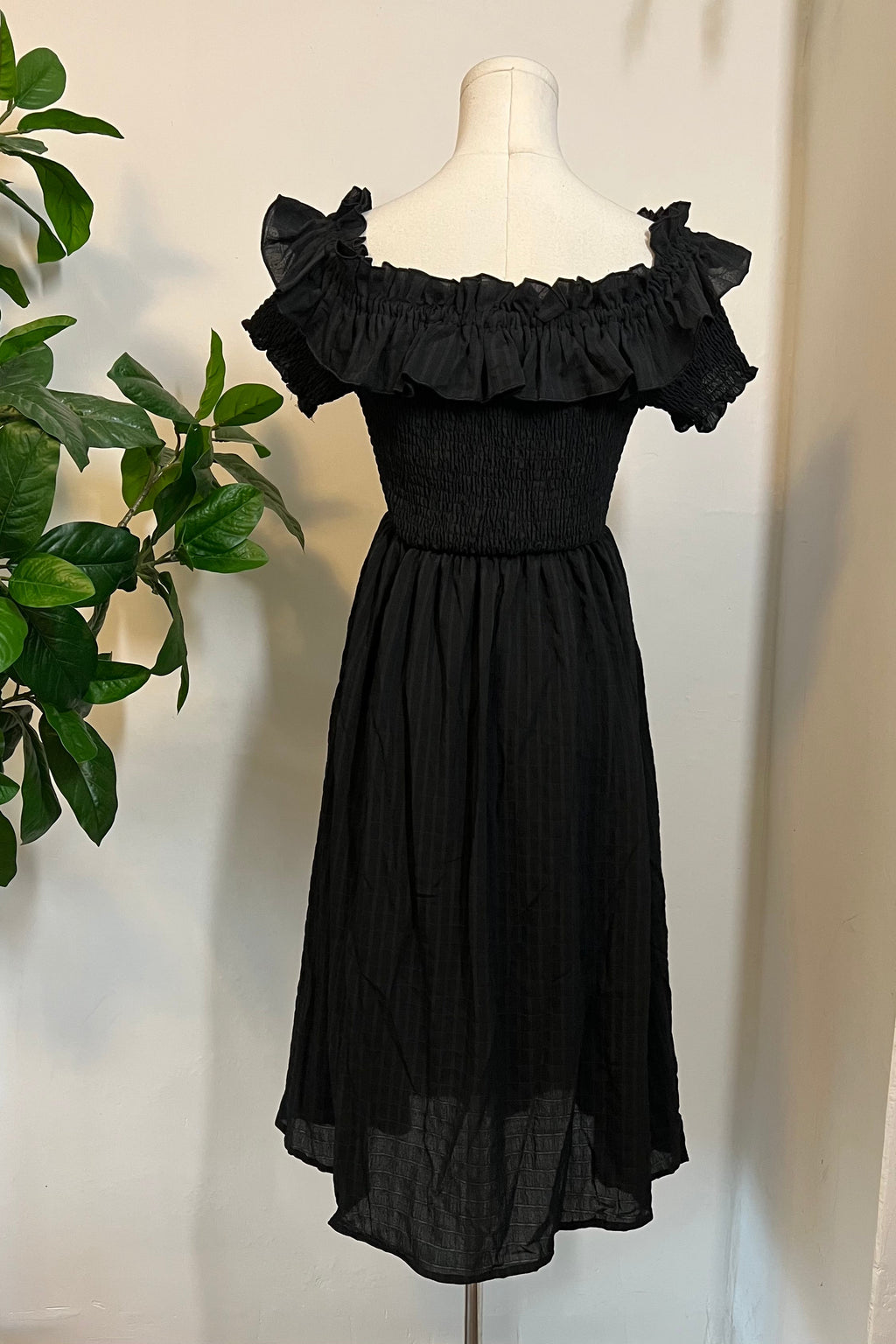 Hilda - Dark Plaid Cottage Dress