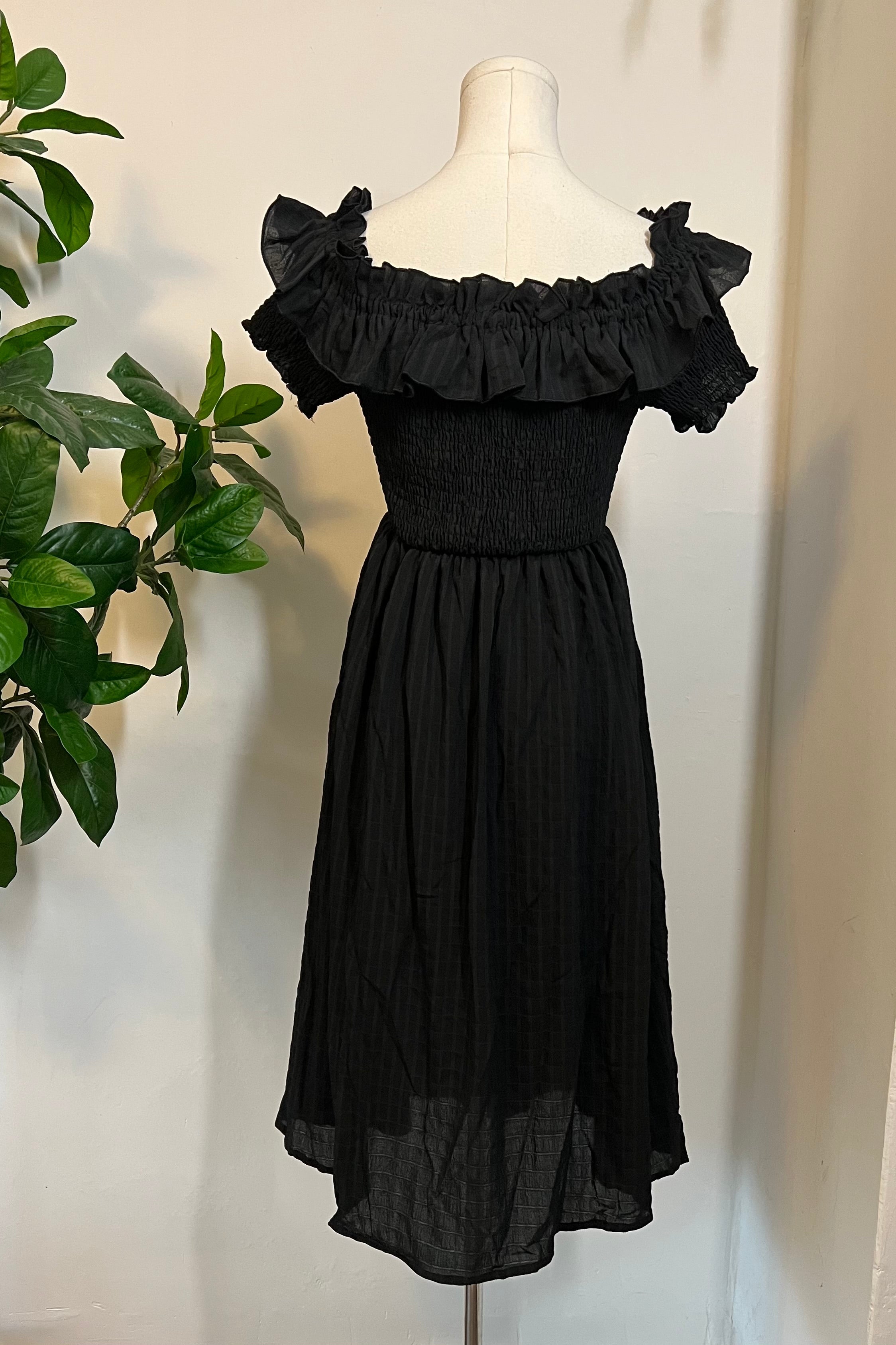 Hilda - Dark Plaid Cottage Dress