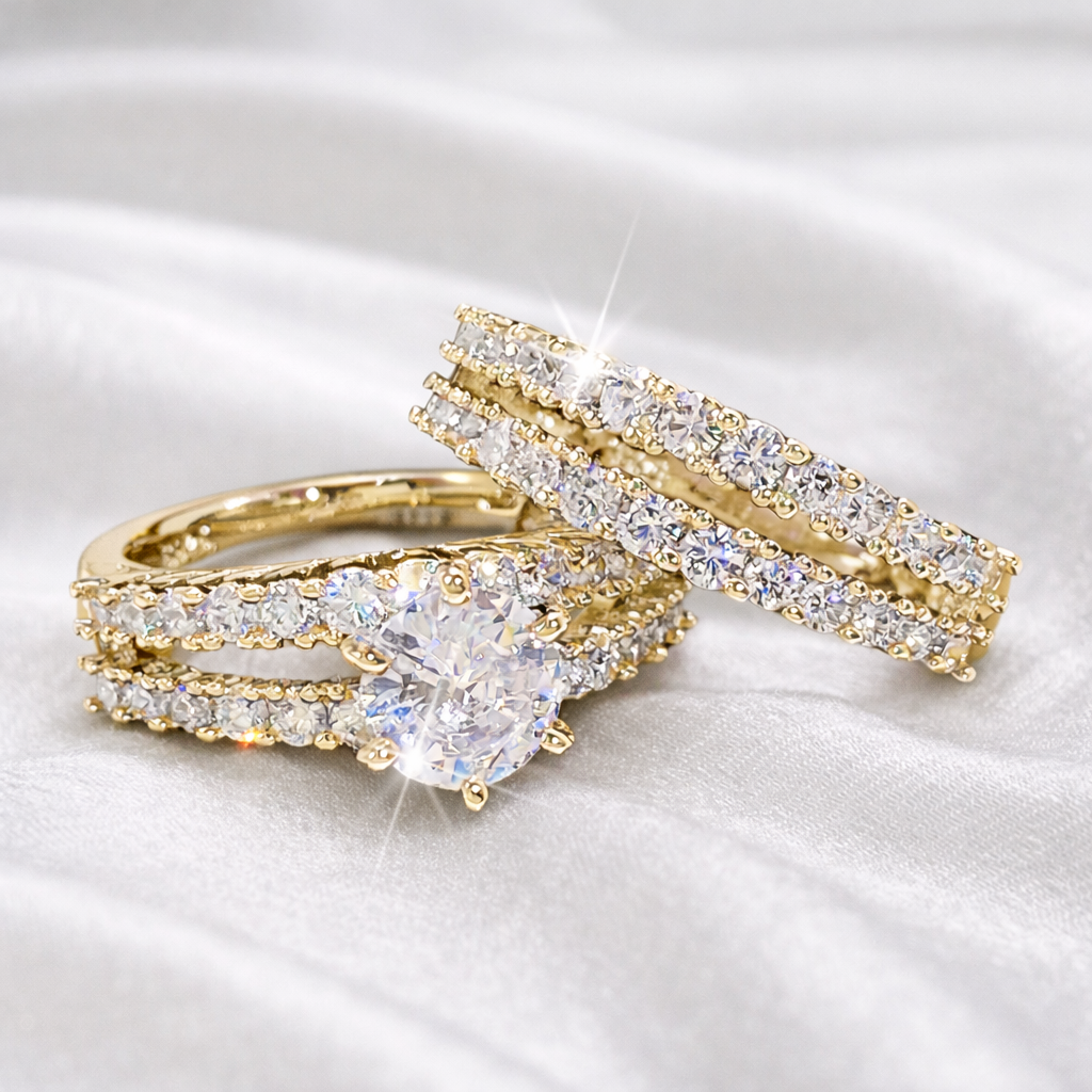 Bethany 2 Piece Ring Set-Gold