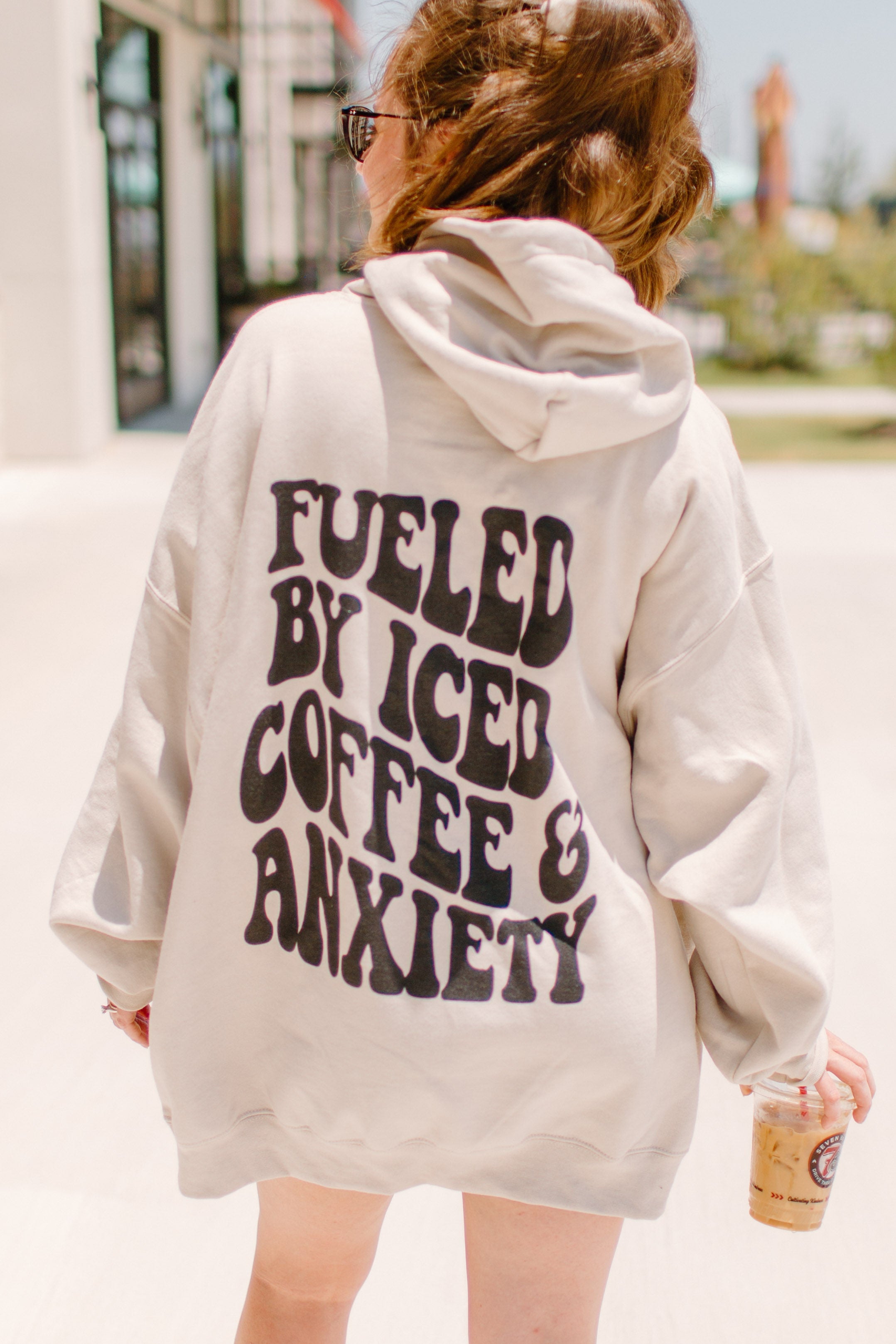 Fueled by iced coffee and anxiety Graphic Tee or Sweatshirt