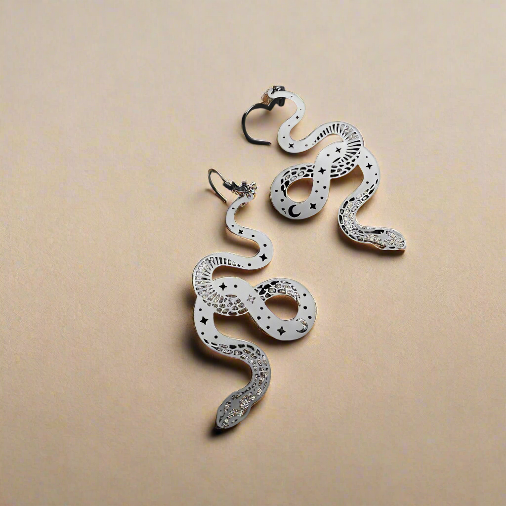 Serpent Sibilance Snake Earrings