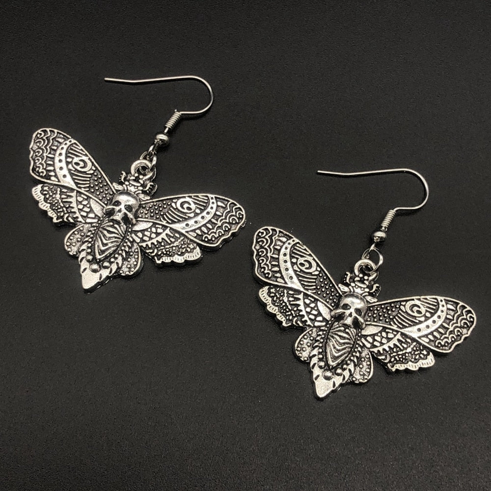 Death's Head Moth Earrings