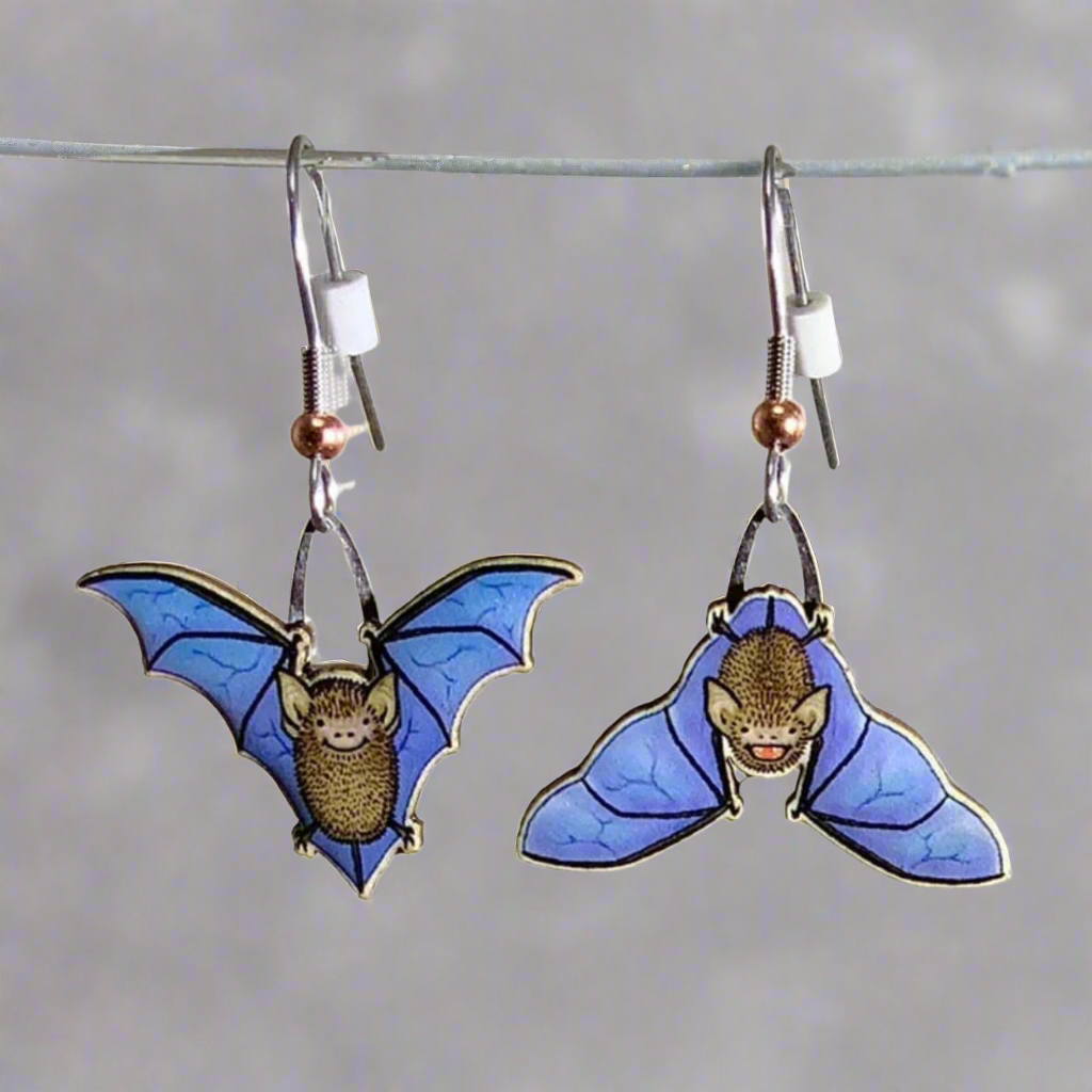 Cute Bat Asymmetrical Earrings