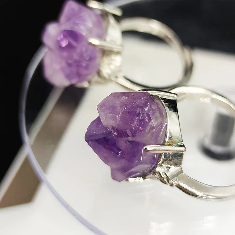 Amethyst Cluster Ring