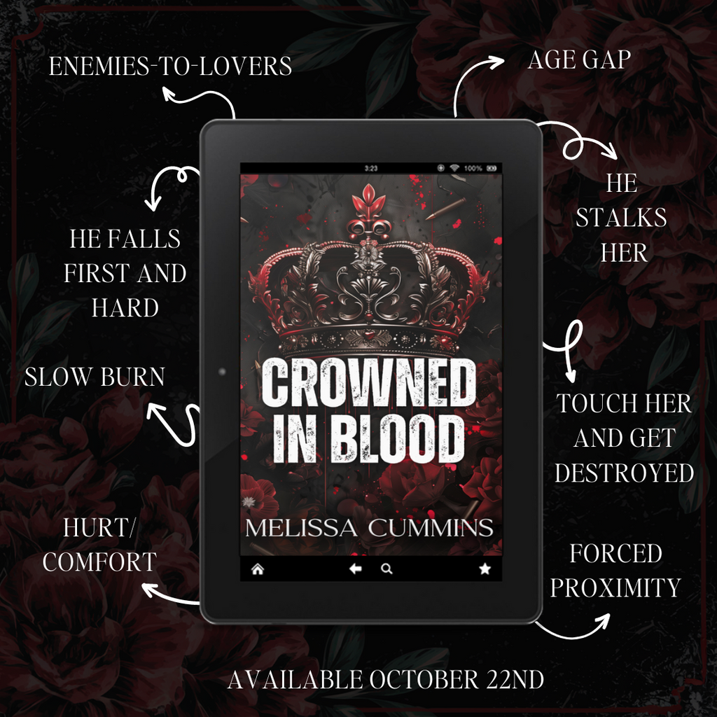 Crowned In Blood Paperback - Dark Mafia Age Gap Romance