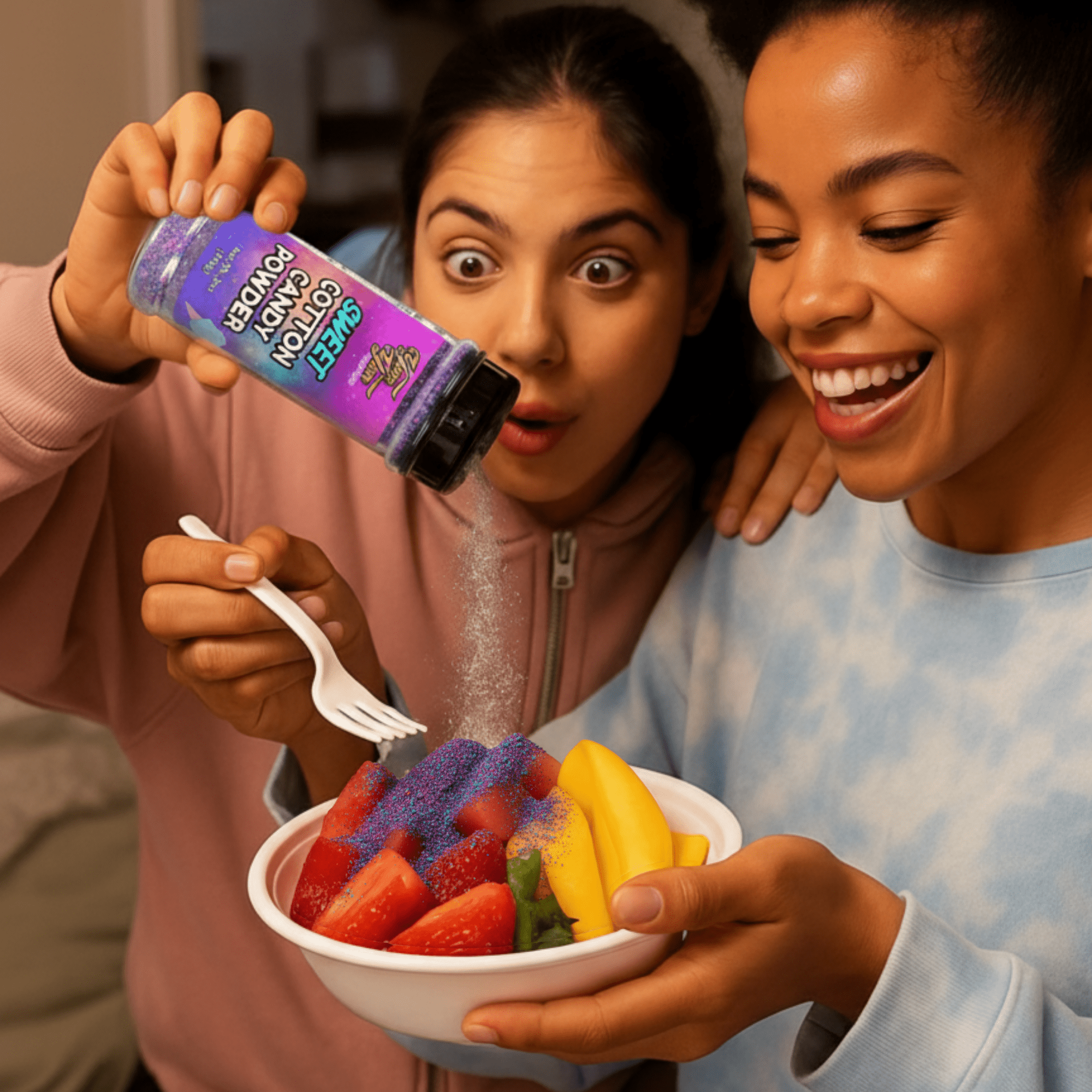 Sweet & Sour Candy Powder Shaker – Blue Raspberry, Cotton Candy, Wild Cherry & Plain