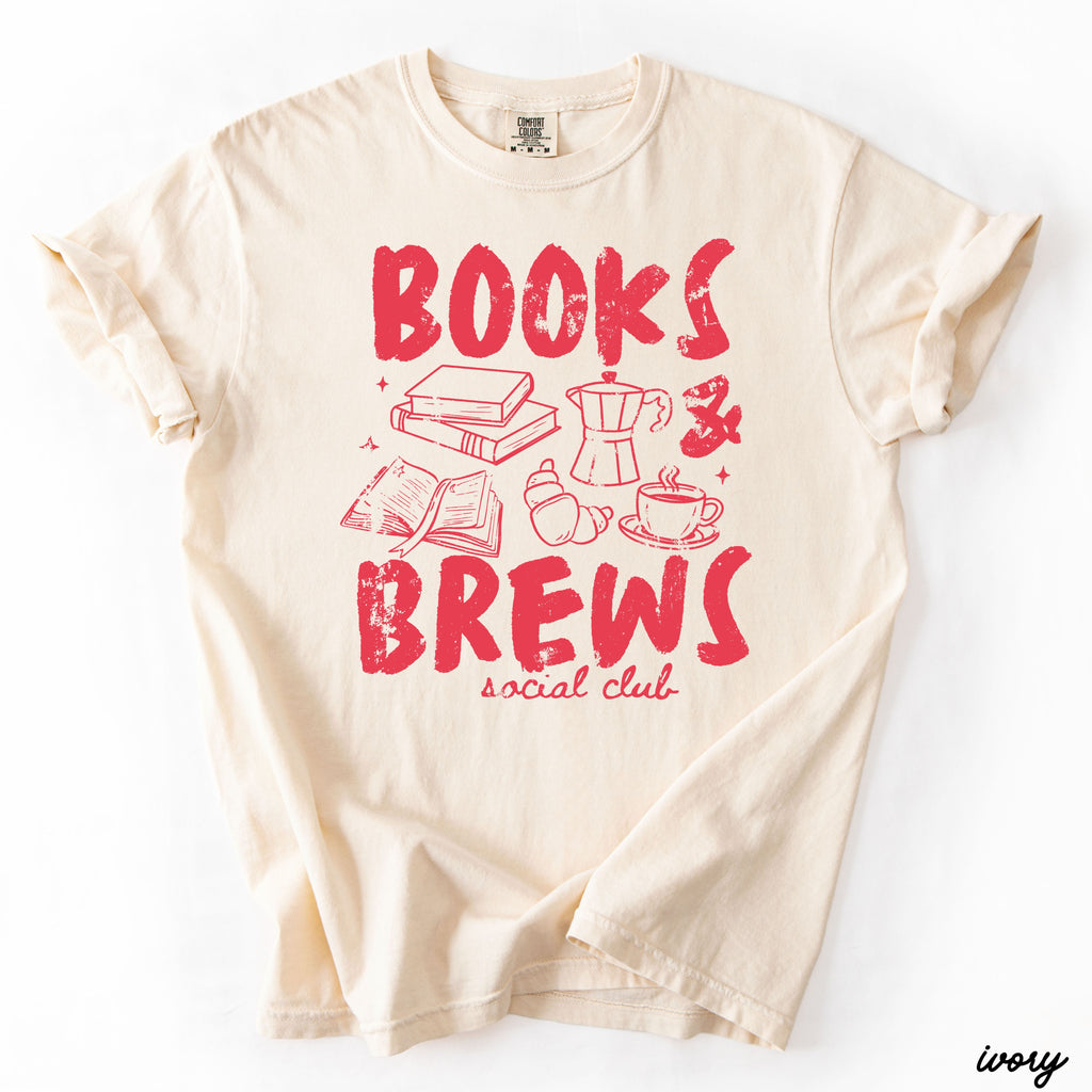 Books & Brews Tee *16 Colors (S-3X)