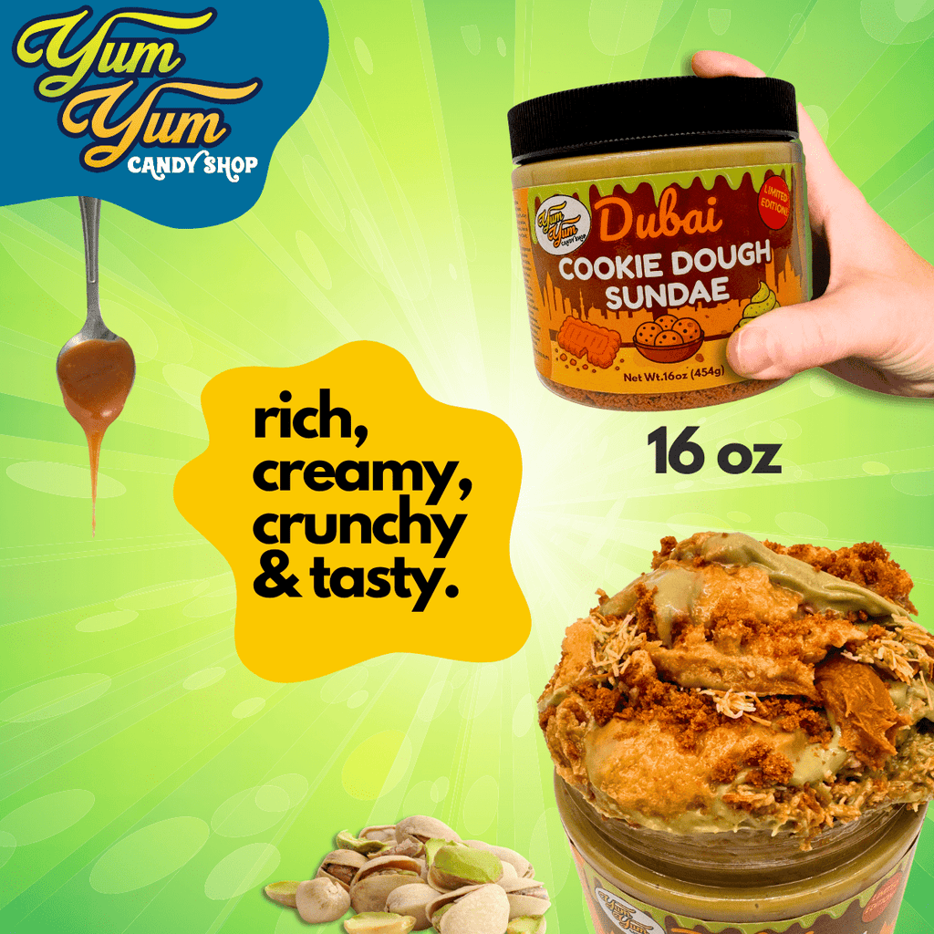 Dubai Cookie Dough Sundae Pistachio Cream Cookie Butter Dessert Jar