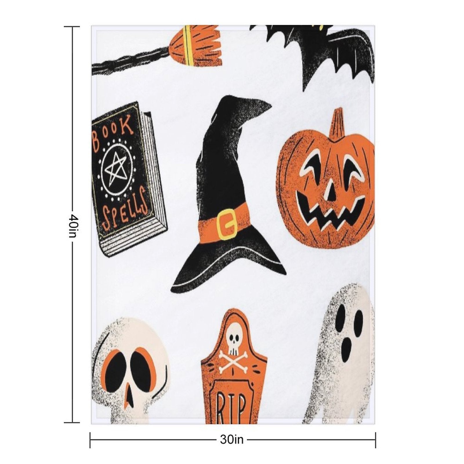 Halloween Pack Shrink-resistant Throw Blanket