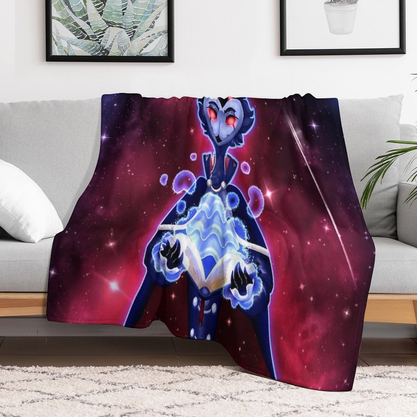 Helluva Boss Stolas Versatility Throw Blanket