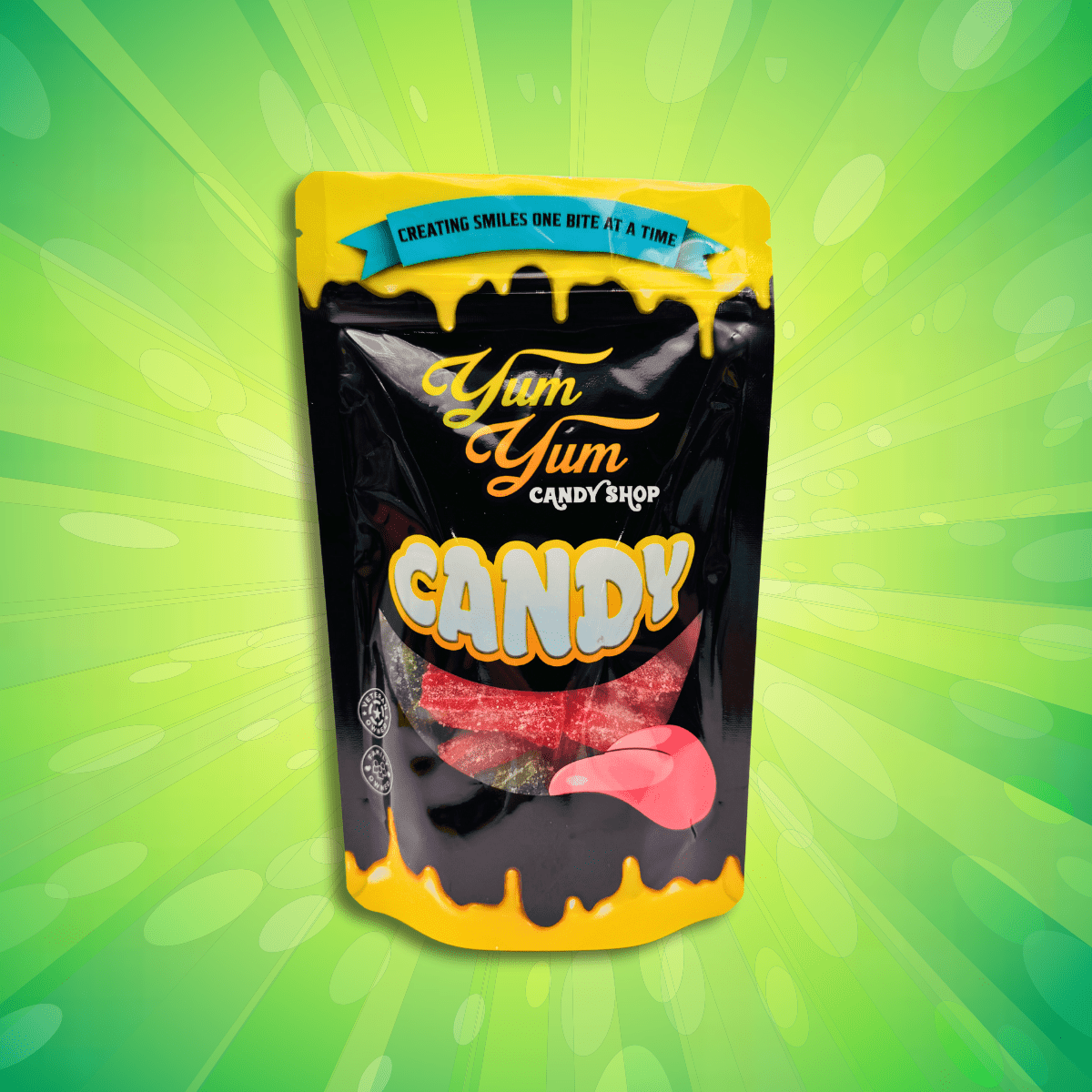 Fruit Filled Sour Licorice Twists – Watermelon, Strawberry & Blue Raspberry | Yum Yum Candy Shop