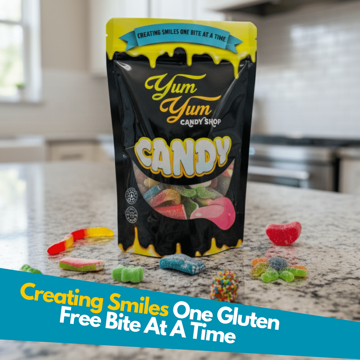 Gluten Free Gummy Candy Mix Sweet & Sour Gummies (Hand-Selected Variety) No Wheat or Gluten