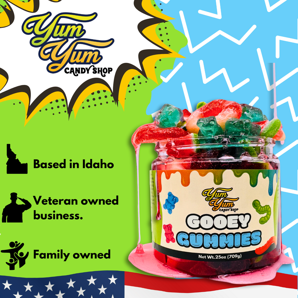 Sweet Gooey Gummies – Blue Raspberry & Watermelon in Sweet Ooze | Candy