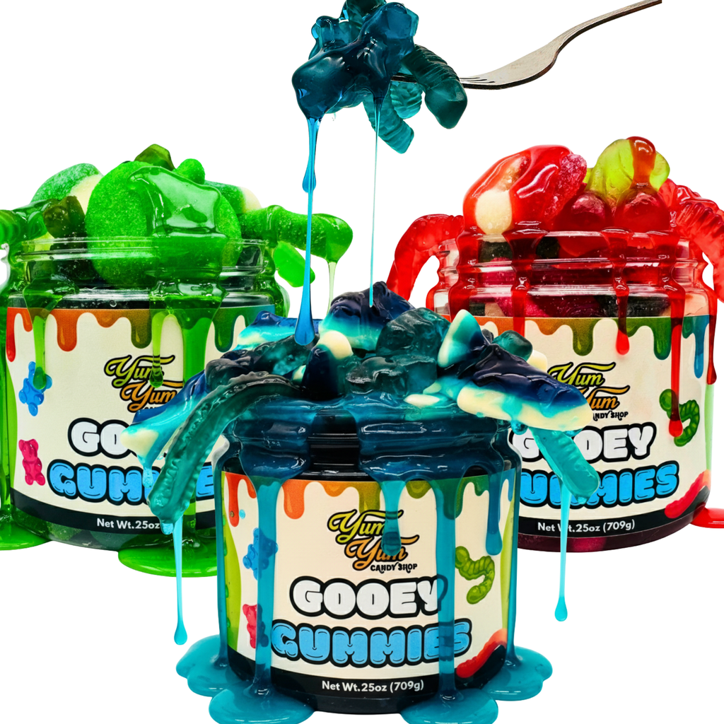 Sour Gooey Gummies – Blue Raspberry, Wild Cherry & Green Apple | Candy