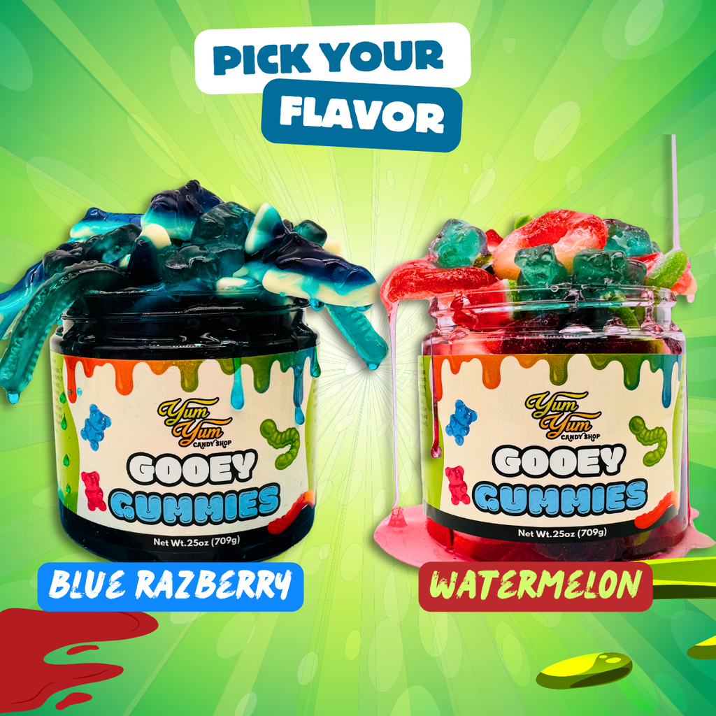 Sweet Gooey Gummies – Blue Raspberry & Watermelon in Sweet Ooze | Candy