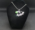 I Want to Believe UFO Alien Necklace Crystal Witch Witchy Jewelry Witchcraft Wicca Wiccan Pagan Metaphysical