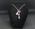 Pink Spiral Goddess Necklace Crystal Witch Witchy Jewelry Witchcraft Wicca Wiccan Pagan Metaphysical