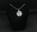 Pink Mother Goddess Moon Phase Necklace Crystal Witch Witchy Jewelry Witchcraft Wicca Wiccan Pagan Metaphysical