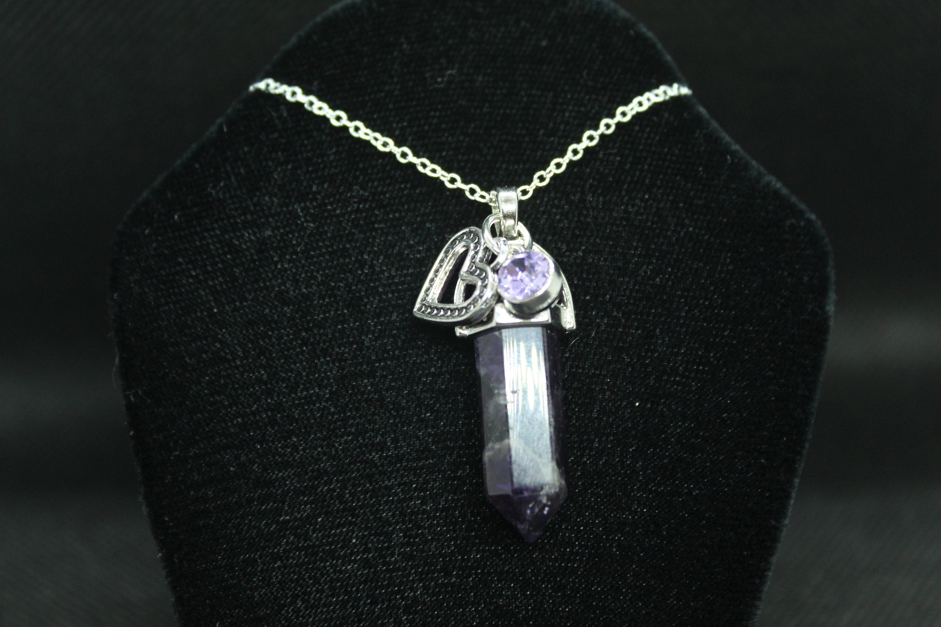Amethyst Fairy Necklace Crystal Witch Witchy Jewelry Witchcraft Wicca Wiccan Pagan Metaphysical