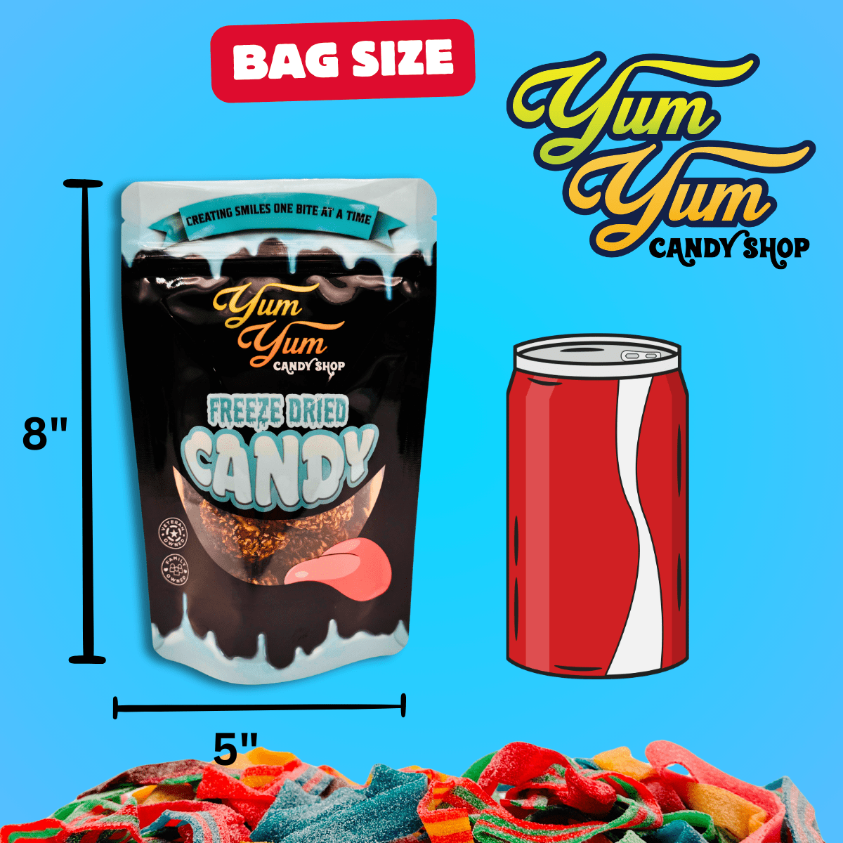 Mystery Bag of Candy – Freeze-Dried or Gummy Candy | Yum Yum Candy Shop