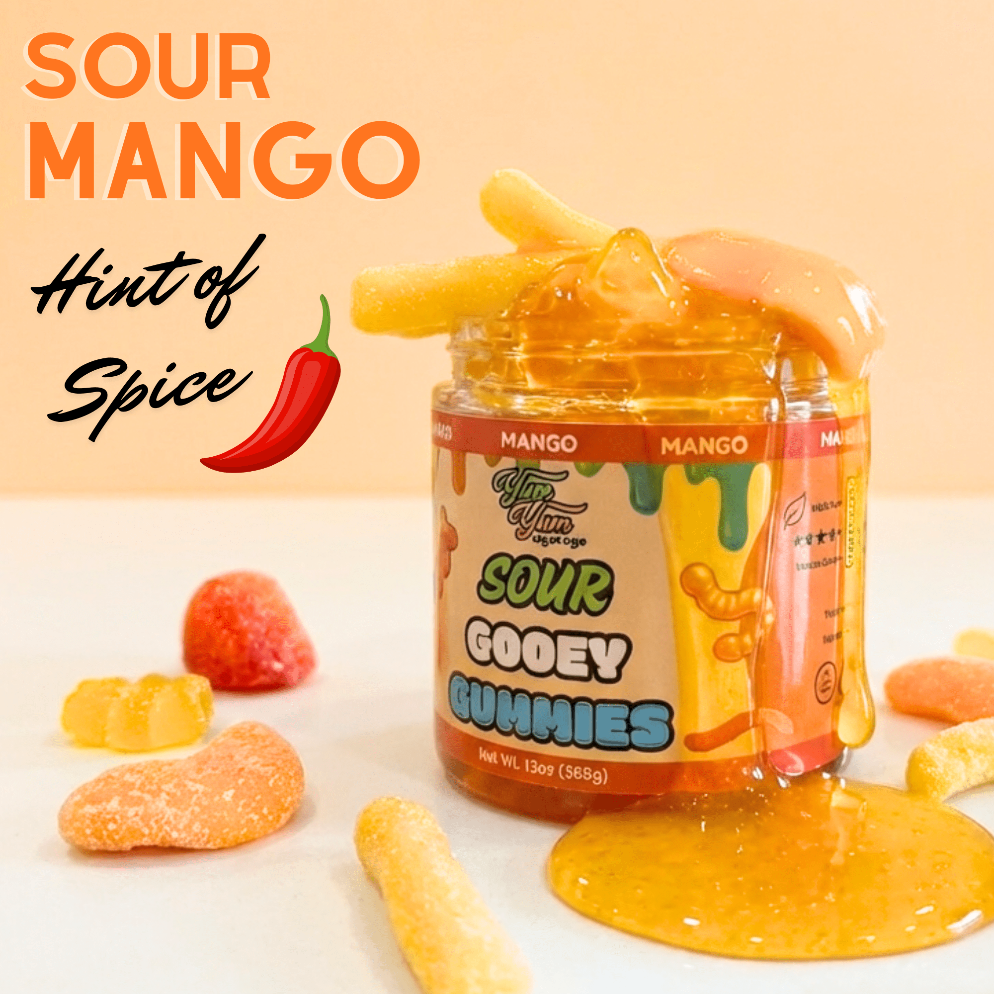 Sour Gooey Gummies – Blue Raspberry, Wild Cherry & Green Apple | Candy