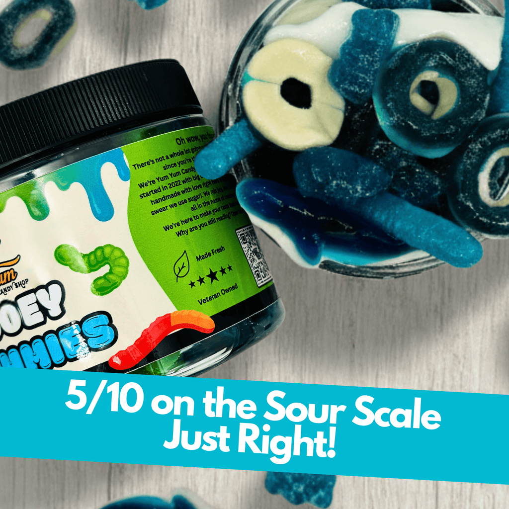 Sour Gooey Gummies – Blue Raspberry, Wild Cherry & Green Apple | Candy