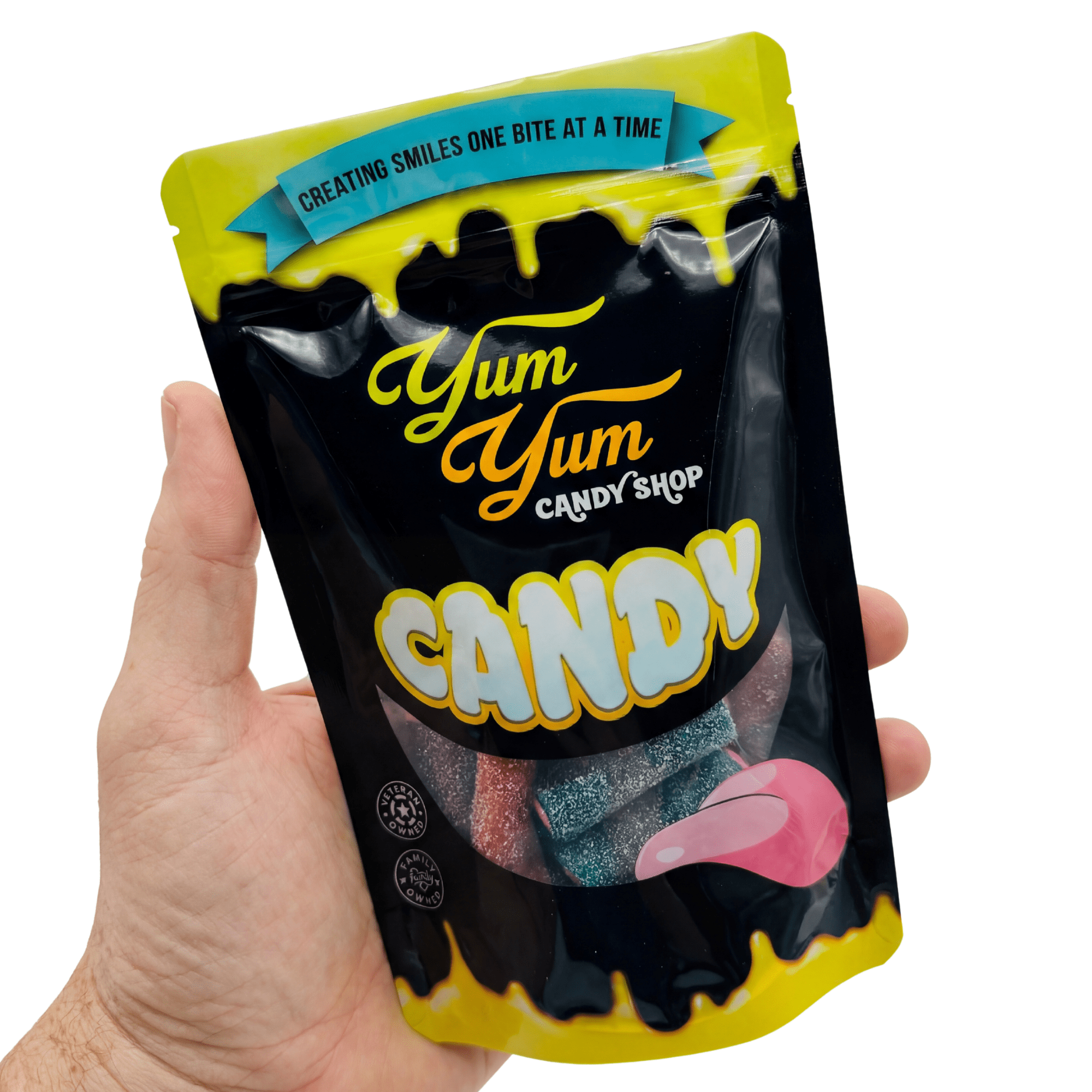 Swedish Filled Candy Logs - Slightly Sour Chewy Licorice with Sweet Nougat Center