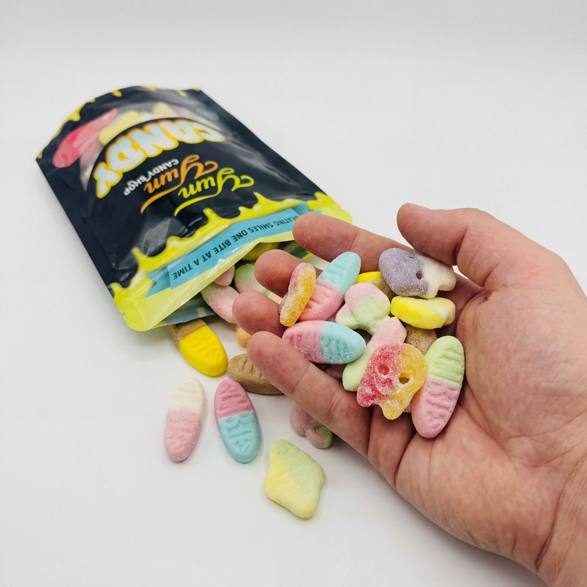 Swedish Style Gummy Candy Mix - Soft Foamy Fruit Flavors, Bubs & Sour Shapes