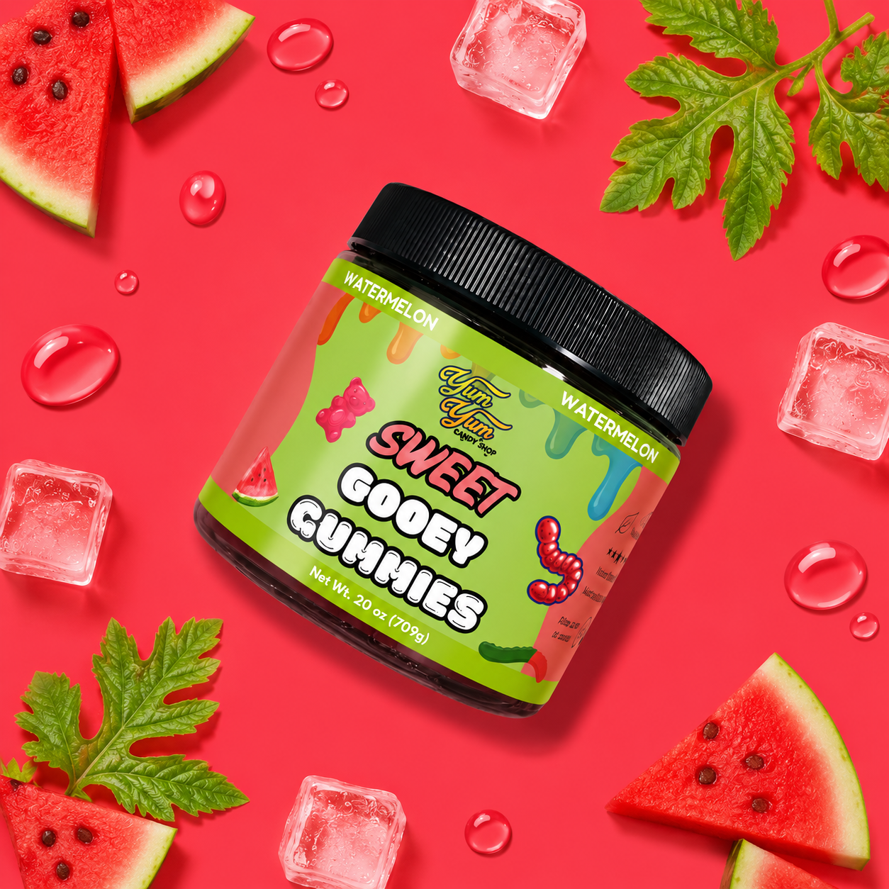 Sour Gooey Gummies – Blue Raspberry, Wild Cherry & Green Apple | Candy