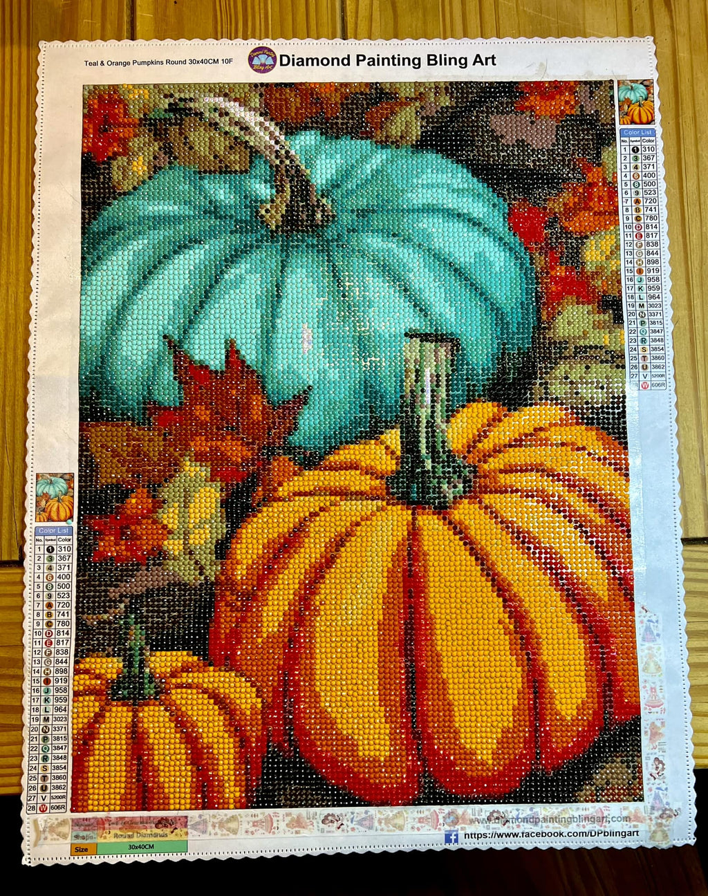 Teal & Orange Pumpkins