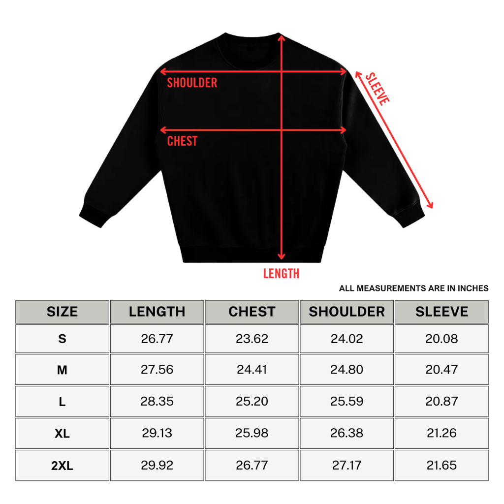 To Live Without You Fleeced Sweatshirt