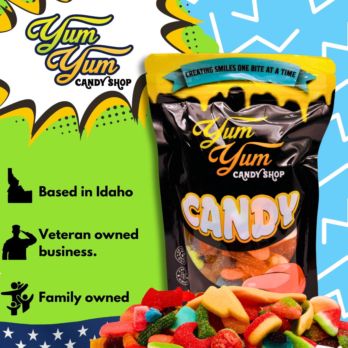 Ultimate Gummy Candy Mix - Over 150 Kinds - Sweet Sour Snack | Yum Yum Candy Shop