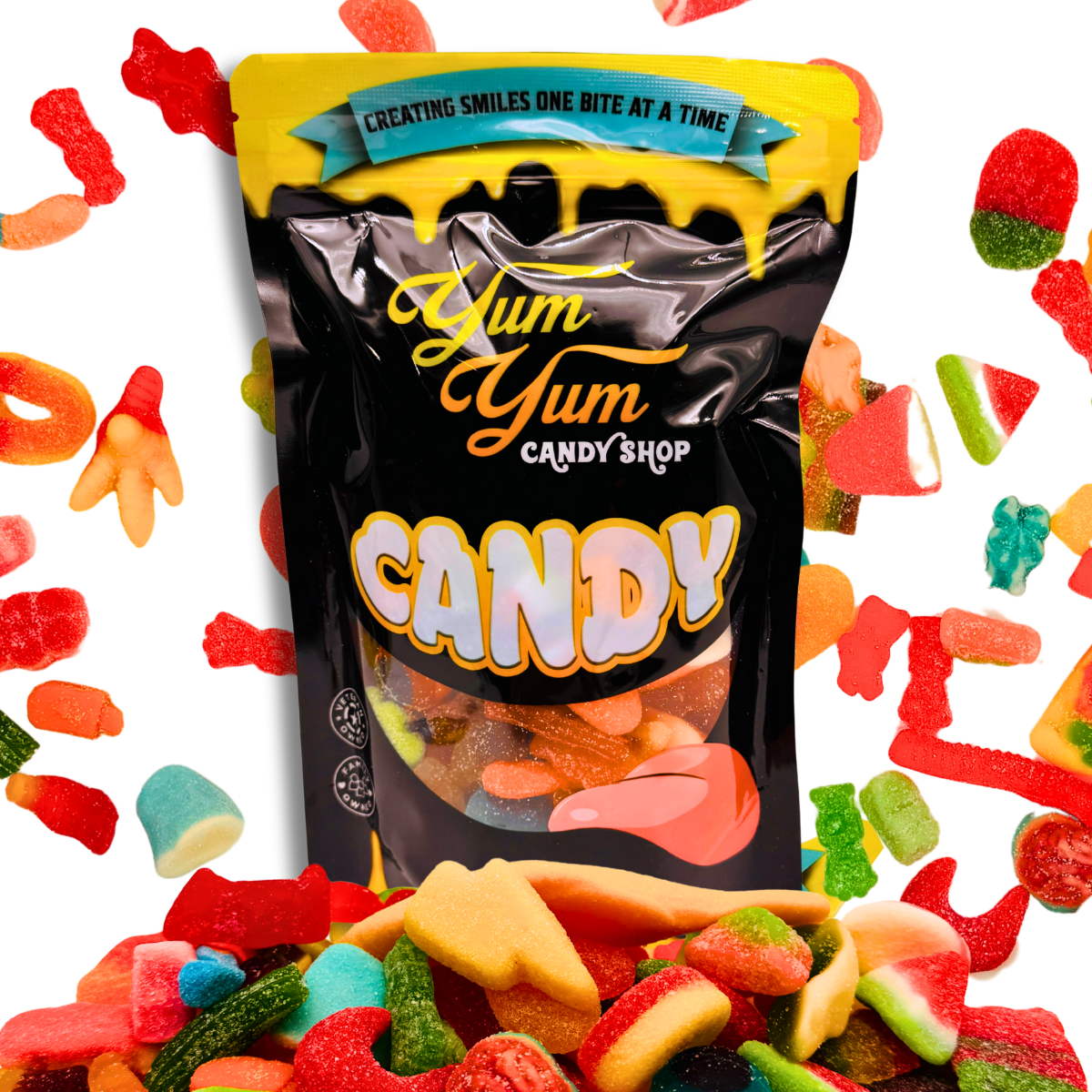 Ultimate Gummy Candy Mix - Over 150 Kinds - Sweet Sour Snack | Yum Yum Candy Shop