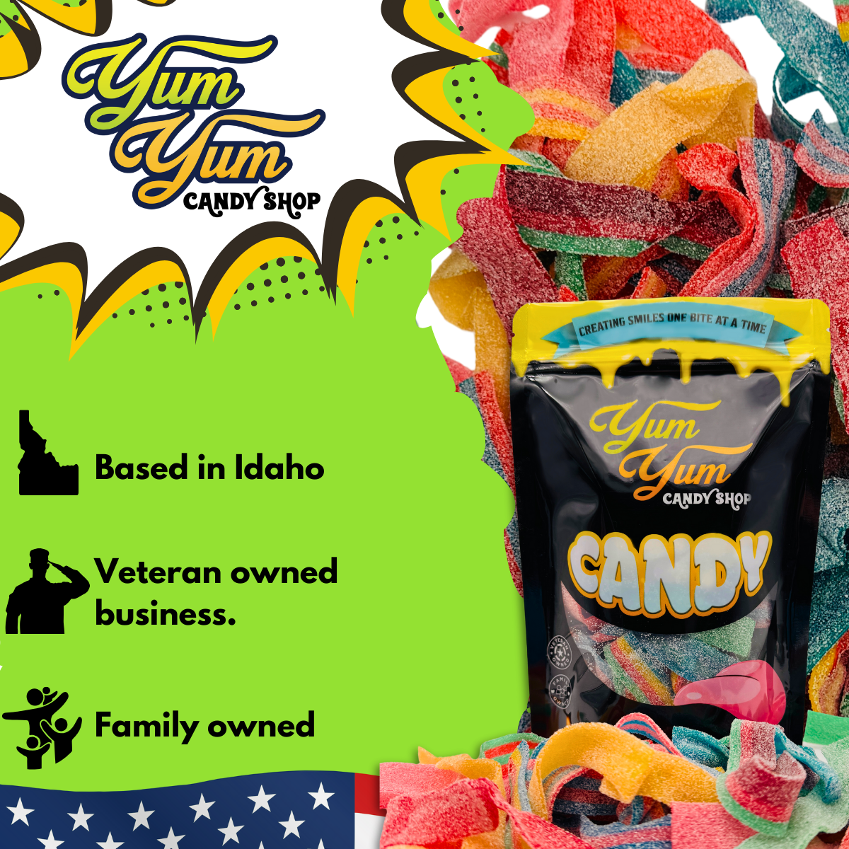 Ultimate Sour Belt Variety Mix – Halal Gummy Candy Belts Flavor Variety Pack | Yum Yum Candy Shop
