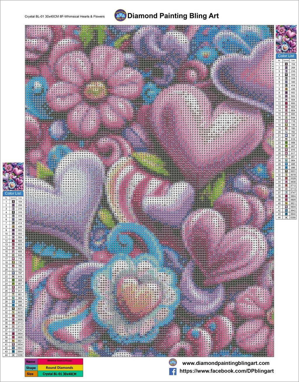 Whimsical Hearts & Flowers