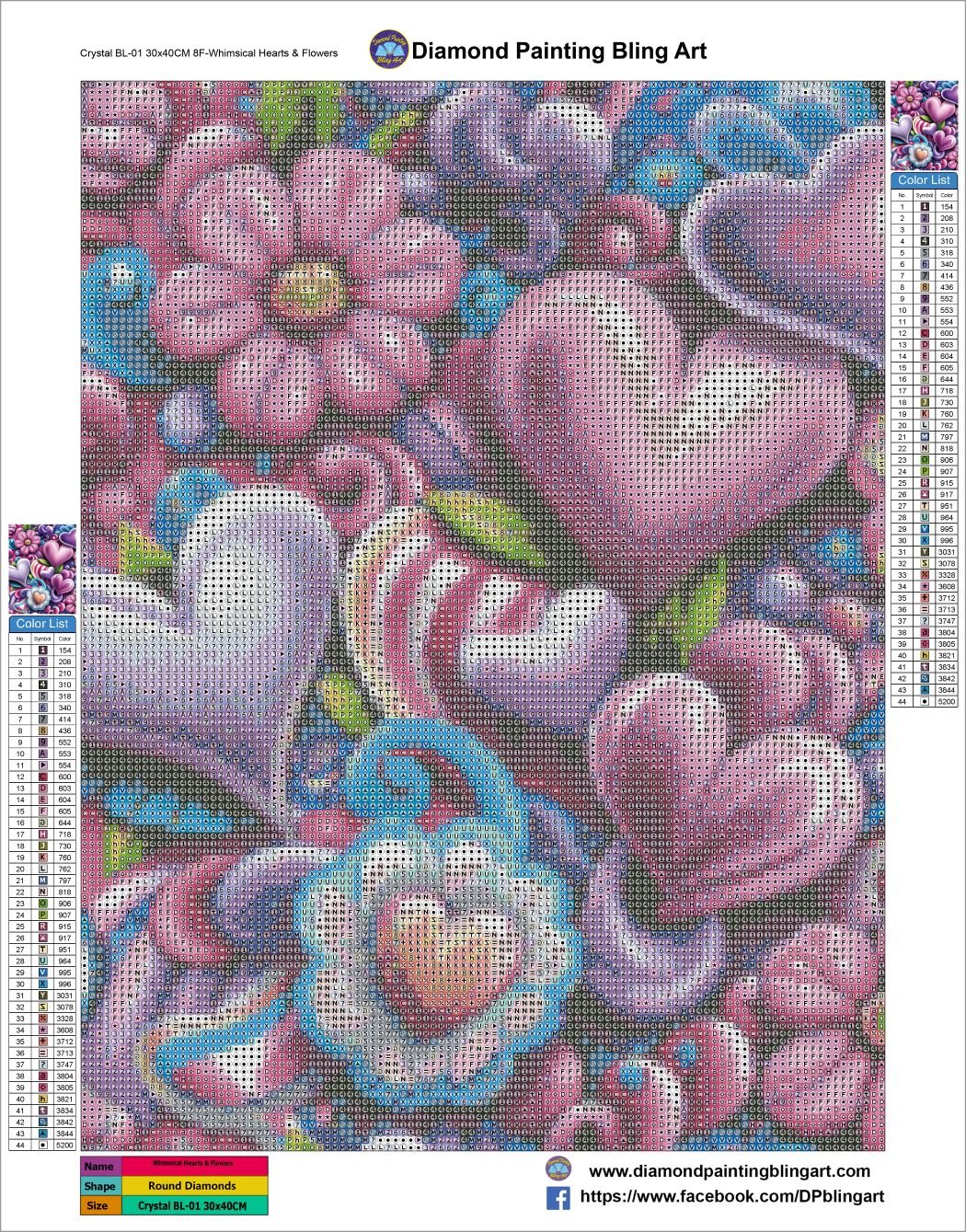 Whimsical Hearts & Flowers